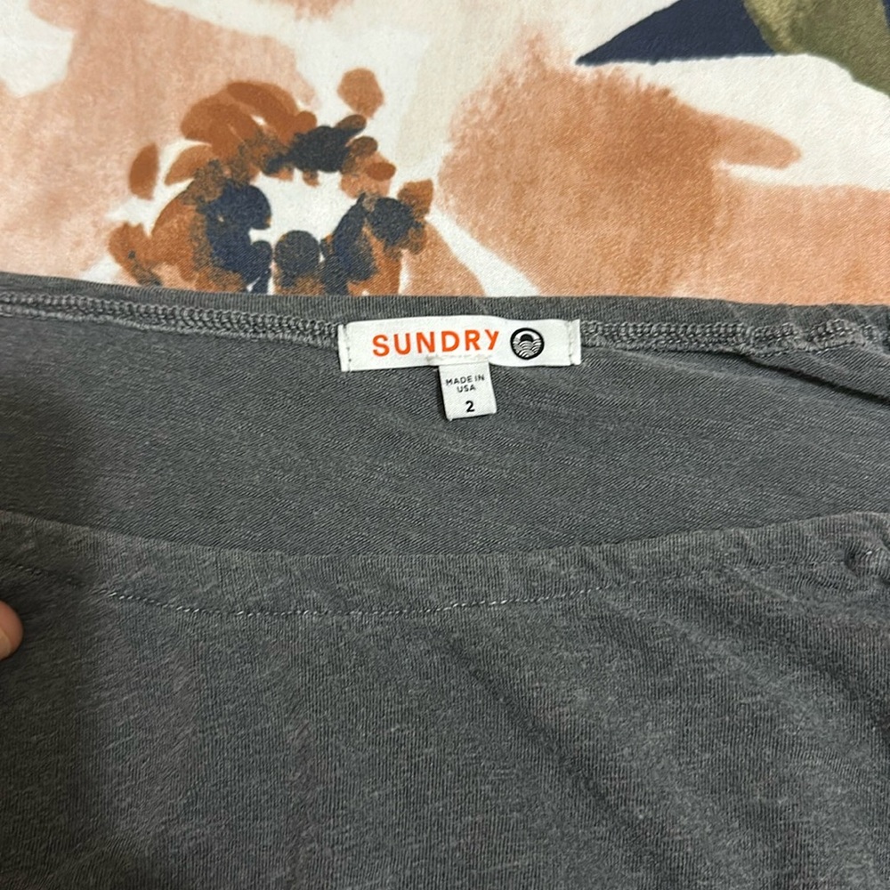 Size 2 sundry, long sleeve scoop neck